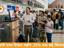 एमपी में एयर टिकट महंगे: युद्ध असर से किराए 25% तक बढ़े