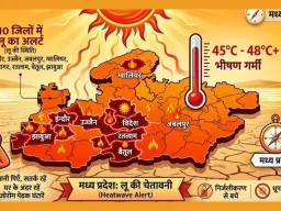 MP Weather Update: मध्य प्रदेश में भीषण गर्मी, 10 जिलों में लू का अलर्ट