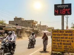 मध्य प्रदेश में बढ़ी गर्मी: नर्मदापुरम सबसे गर्म, कई जिलों में 36°C के पार पारा
