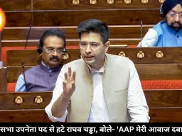 राज्यसभा उपनेता पद से हटे राघव चड्ढा, बोले- 'AAP मेरी आवाज दबा रही'