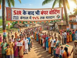 SIR के बाद भी बंपर वोटिंग: बंगाल में 95% तक मतदान