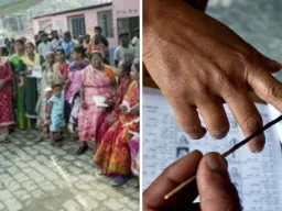 गड़बड़ी वाले बूथों पर आज दोबारा मतदान, कड़ी सुरक्षा में जारी वोटिंग