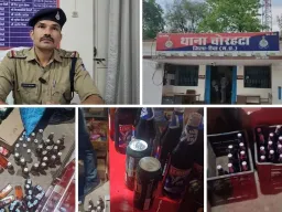रीवा में अवैध शराब पर बड़ी कार्रवाई: ढाबे की आड़ में चल रहा था धंधा, 250 लीटर शराब जब्त