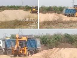 सिंगरौली में अवैध रेत पर बड़ा एक्शन: संयुक्त टीम की दबिश, 150 घन मीटर रेत जब्त