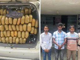 ऑपरेशन आघात में बड़ी कार्रवाई, 300 किलो गांजा जब्त, तीन अंतरराज्यीय तस्कर गिरफ्तार