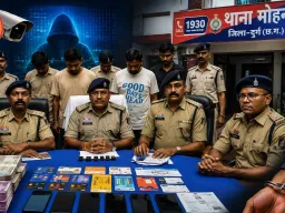 दुर्ग में साइबर ठगी का बड़ा नेटवर्क बेनकाब, 1242 म्यूल खाते मिले; करीब 3 करोड़ रुपए फ्रीज