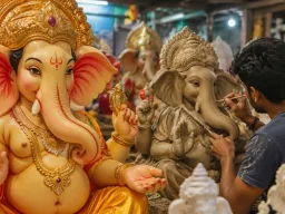 गणेशोत्सव से पहले रायपुर के मूर्तिकारों की बदली रणनीति, AI डिजाइन वाली प्रतिमाओं से बना रहे दूरी