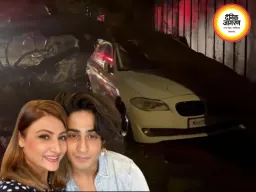 मुंबई की भारी बारिश में उर्वशी ढोलकिया के बेटे क्षितिज की कार पर गिरा पेड़, बड़ा हादसा टला