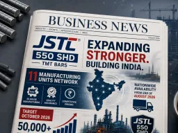 JSTL 550 SHD का आक्रामक राष्ट्रीय विस्तार: 11 मैन्युफैक्चरिंग यूनिट्स का नेटवर्क, अक्टूबर से 50,000+ टन मासिक बिक्री का लक्ष्य