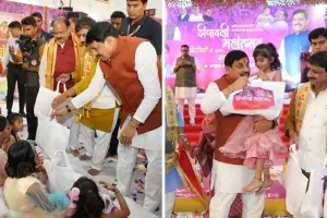 मुख्यमंत्री डॉ. मोहन यादव ने बेटियों संग मनाई दीपावली, कहा — “बेटियां हैं प्रदेश का गौरव”