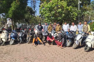 BHOPAL : वाहन चोरी गैंग का भंडाफोड़ - MAMS मॉडल से पकड़े गए तीन शातिर, 13 दोपहिया वाहन बरामद
