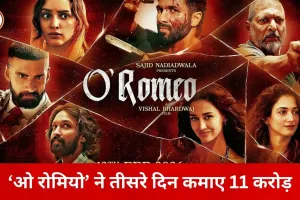 ‘ओ रोमियो’ बॉक्स ऑफिस पर मजबूत, तीसरे दिन 11 करोड़ की कमाई