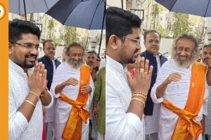 ऋषिकेश में डॉ. भार्गव मल्लप्पा ने श्री श्री रविशंकर से की मुलाकात, लिया आशीर्वाद