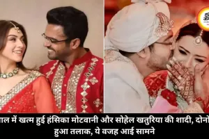 4 साल में खत्म हुई हंसिका मोटवानी और सोहेल खतुरिया की शादी, दोनों का हुआ तलाक, ये वजह आई सामने