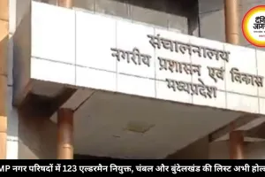 MP नगर परिषदों में 123 एल्डरमैन नियुक्त, चंबल और बुंदेलखंड की लिस्ट अभी होल्ड