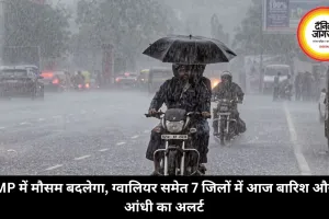 MP में मौसम बदलेगा, ग्वालियर समेत 7 जिलों में आज बारिश और आंधी का अलर्ट
