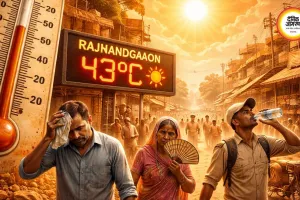 छत्तीसगढ़ में गर्मी का प्रकोप तेज, राजनांदगांव में 43°C तापमान; कई इलाकों में हीटवेव का अलर्ट