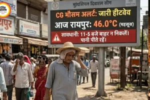CG Weather Today: छत्तीसगढ़ में 5 दिन हीटवेव अलर्ट, रायपुर में गर्म रातें