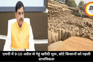 एमपी में 9-10 अप्रैल से गेहूं खरीदी शुरू, छोटे किसानों को पहली प्राथमिकता