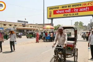 देशभर में भीषण गर्मी का कहर, प्रयागराज 44.4°C के साथ सबसे गर्म