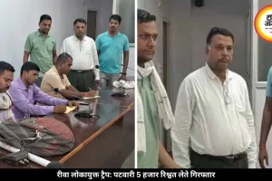 रीवा में पटवारी रंगे हाथ हुआ गिरफ्तार, 5 हजार की रिश्वत लेते लोकायुक्त ने किया ट्रैप