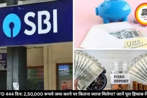 SBI की 444 दिन FD स्कीम: 2.5 लाख रुपये पर कितना मिलेगा फिक्स्ड रिटर्न, पूरा कैलकुलेशन समझें