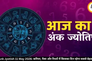 आज का अंक ज्योतिष 11 मई 2026: मूलांक 2 और 6 वालों के लिए दिन खास, जानें आज का अंक राशिफल