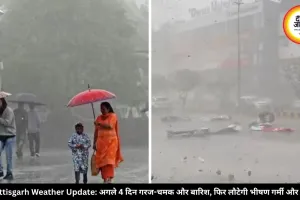 छत्तीसगढ़ में बदला मौसम: रायपुर में बारिश हुई तो धमतरी में तेज चली आंधी, 4 दिन अलर्ट जारी, फिर बढ़ेगी गर्मी