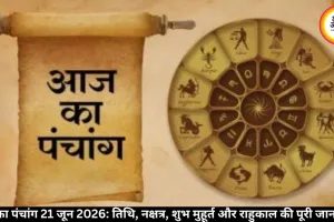 आज का पंचांग 21 जून 2026: तिथि, नक्षत्र, राहुकाल और शुभ मुहूर्त