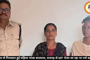 ओडिशा महिला गांजा सप्लायर गिरफ्तार, रायगढ़ से MP था नेटवर्क