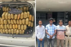 ऑपरेशन आघात में बड़ी कार्रवाई, 300 किलो गांजा जब्त, तीन अंतरराज्यीय तस्कर गिरफ्तार
