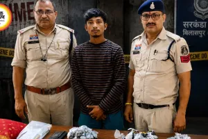 बिलासपुर में किराना दुकान का दरवाजा तोड़कर 3 लाख की चोरी: 24 घंटे में आरोपी गिरफ्तार, ढाई लाख कैश समेत पूरा माल बरामद
