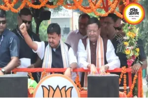 भाजपा के राष्ट्रीय अध्यक्ष नितिन नवीन का लखनऊ में भव्य स्वागत, 18 किलोमीटर रोड शो से शक्ति प्रदर्शन