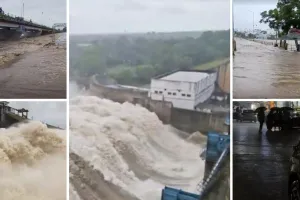 भोपाल में रातभर बारिश, 21 जिलों में भारी बारिश का अलर्ट; नर्मदा-नदियां उफान पर
