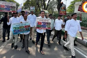तेलंगाना में कांग्रेस सरकार के 1000 दिन पूरे होने पर BRS का प्रदर्शन, गनपार्क पहुंचकर विधायकों ने जताया विरोध