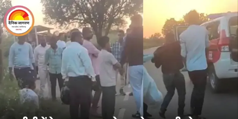 मझौली कॉलेज के सामने दर्दनाक सड़क हादसा: तेज रफ्तार बाइक बेकाबू होकर पलटी, दो युवक गंभीर रूप से घायल