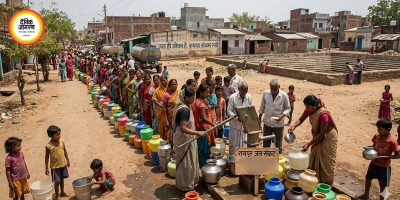 रायपुर जल संकट: 60% वार्ड प्रभावित, पानी की समस्या गहराई