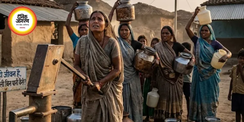 रीवा के धुरकुच में बिजली संकट से गहराया जल संकट, ग्रामीण परेशान