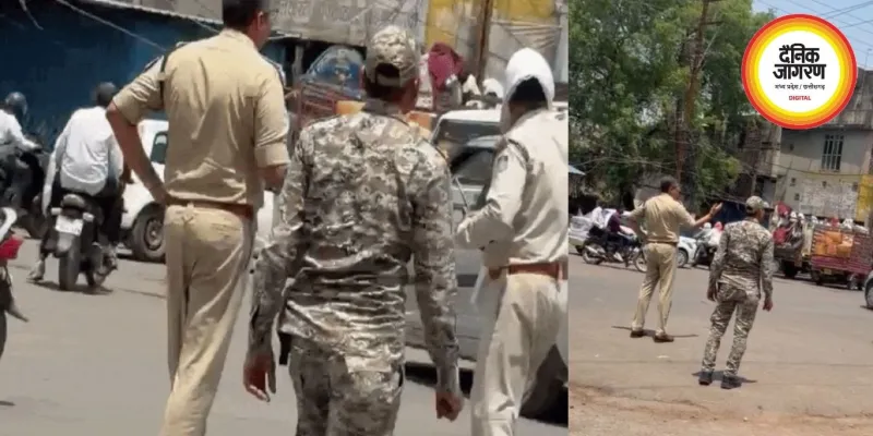 रीवा में ट्रैफिक सुधार अभियान तेज, जयस्तम्भ चैराहे पर खुद उतरे एसपी, नियम तोड़ने वालों पर लिया एक्शन