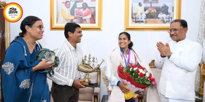 कॉमनवेल्थ की सिल्वर गर्ल ज्ञानेश्वरी यादव को बड़ा सम्मान, सीएम साय ने डीएसपी पदोन्नति और 30 लाख पुरस्कार का किया ऐलान