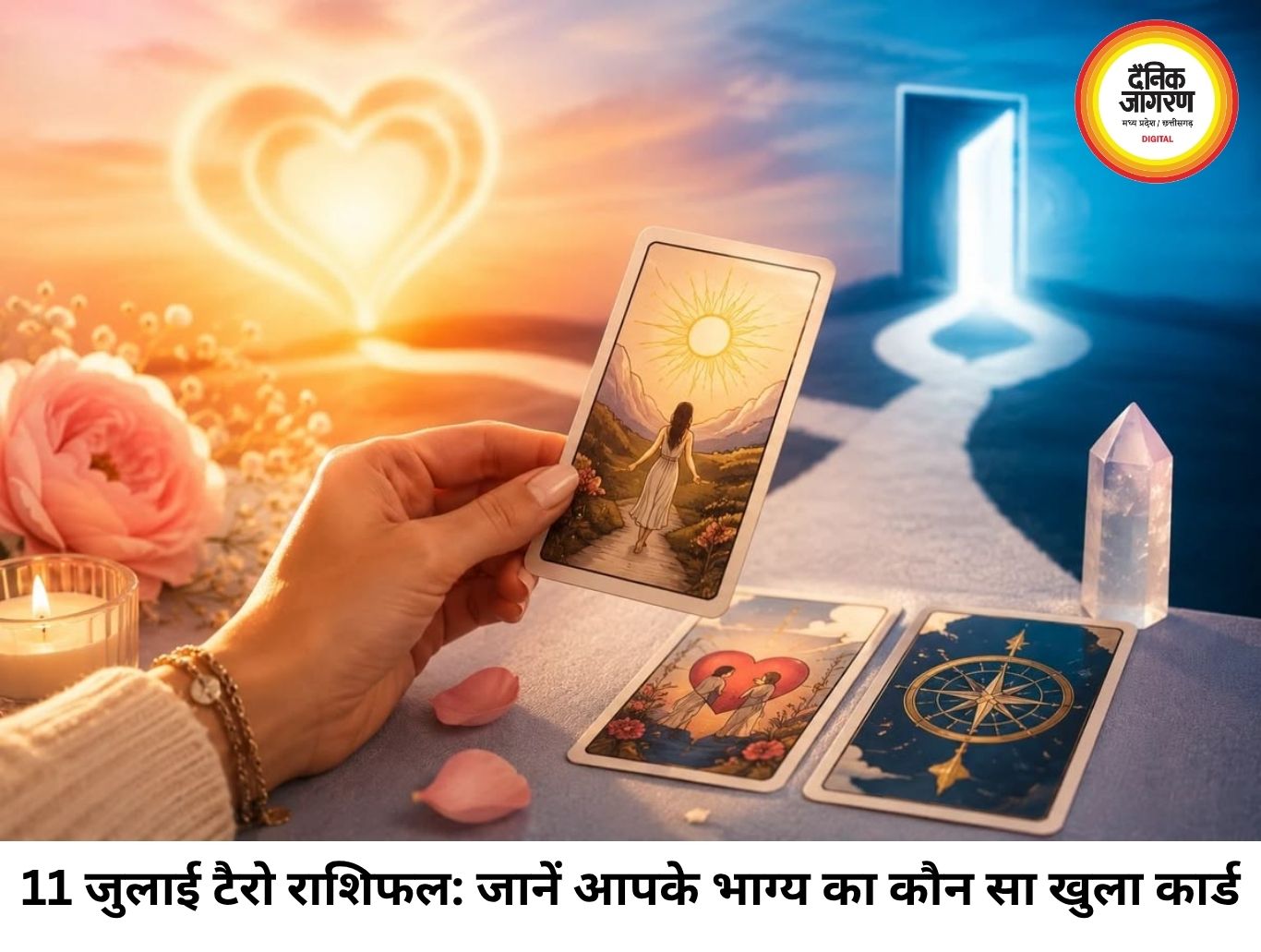 टैरो राशिफल 11 जुलाई 2026: शनिवार को इन राशियों के लिए खुलेंगे प्रगति के द्वार, 'द वर्ल्ड' और 'द सन' कार्ड से चमकेगा भाग्य