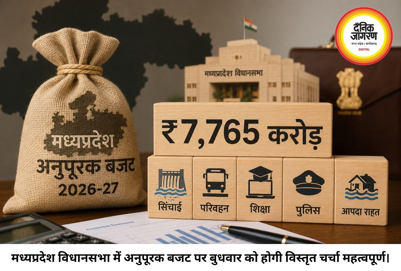 मध्यप्रदेश का ₹7,765 करोड़ अनुपूरक बजट चर्चा में, सिंचाई, परिवहन और शिक्षा पर रहेगा फोकस
